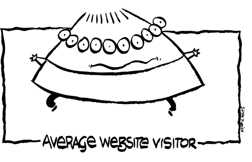 Don't be a dope. I can't really see all the things you want me to see when I get to your website. And frankly, I don't want to. So dump your 'buffet' and instead keep your site simple, and easy for me to find what you're selling (or telling). Or maybe your target audience is a ten-eyed alien. Well ok, so I'm sorry I ranted. 