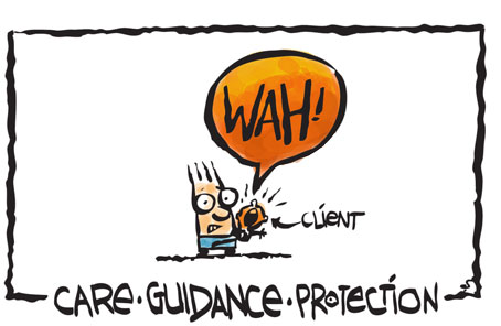 care_guidance_protection, marketing strategy, dealing with clients