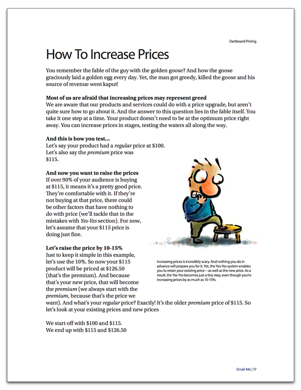 How to increase prices systematically