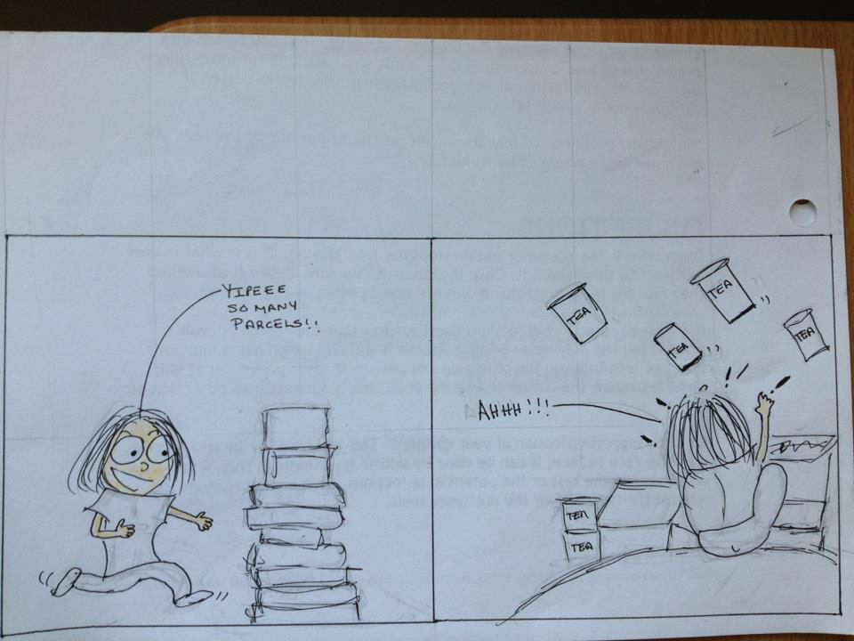 Comic panels learning to draw