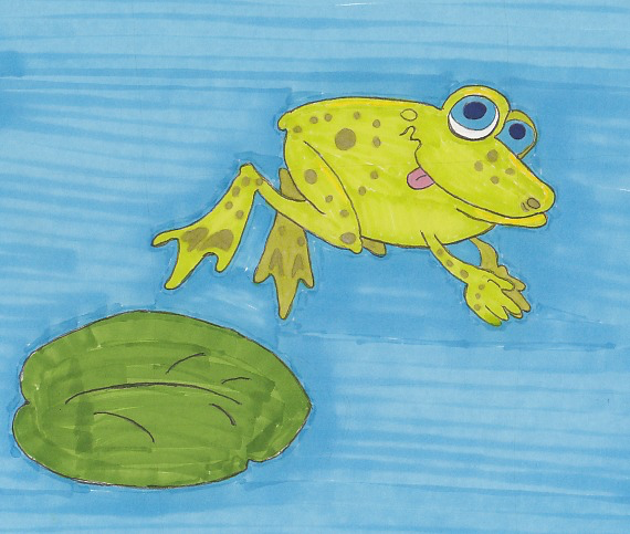 cartooning course frog illustration