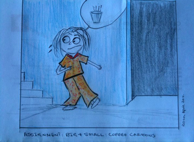 Renuka's progress Cartooning course Psychotactics