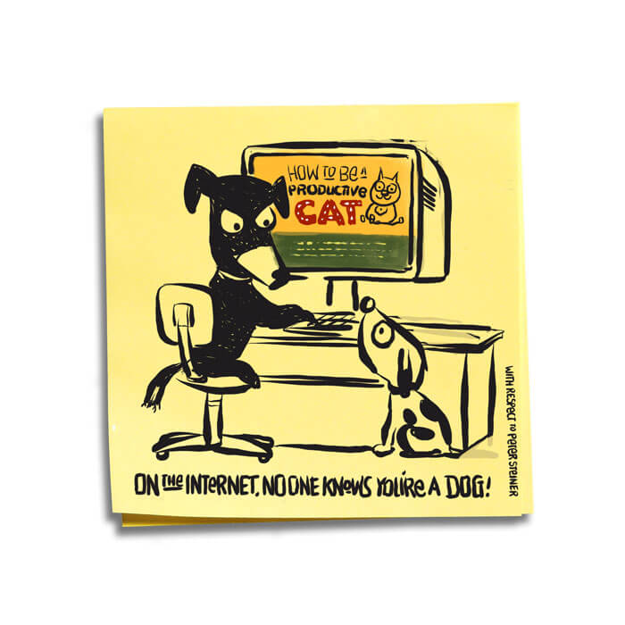 Friday Cartoon: How To Be A Productive Cat: Square Toon: Psychotactics